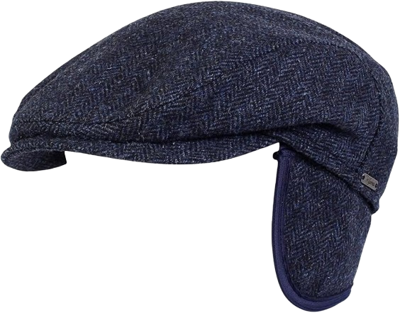 Herringbone Wool Ivy Cap Earflaps